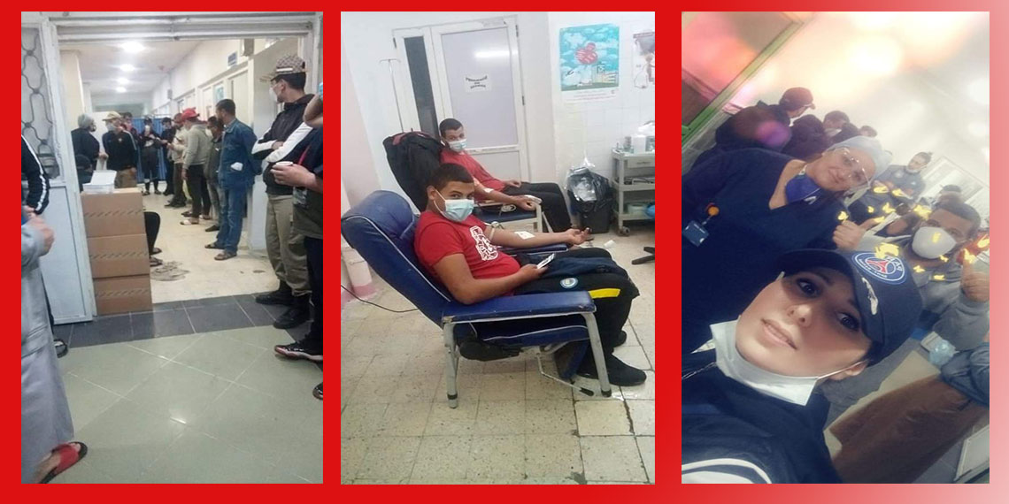 مبادرة تبرع بالدم يقوم بها شباب عين الترك