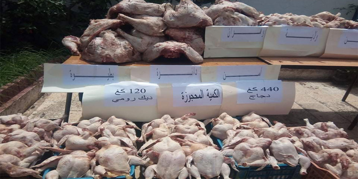 .حجز 560كلغ من اللحوم البيضاء غير صالحة للاستهلاك بوهران