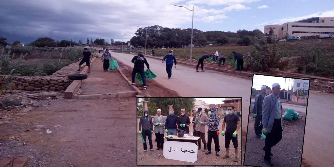 حملة تنظيف للشوارع زرالدة