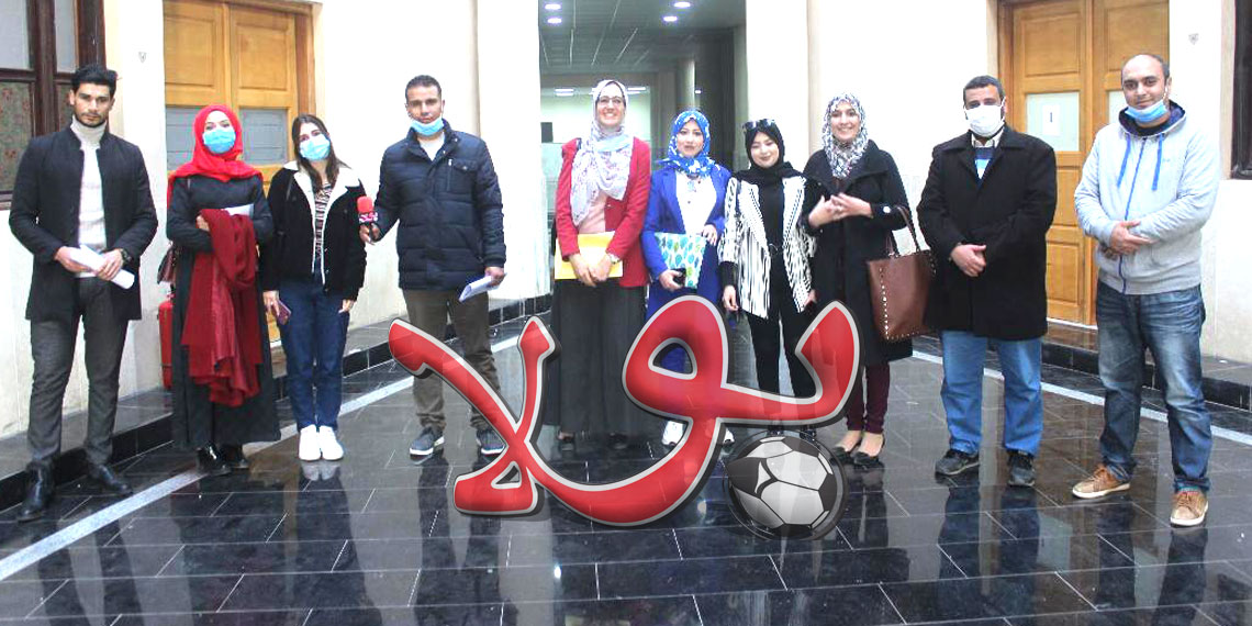 أعضاء من الجمعية الوطنية الجزائرية للطب الرياضي وجامعة وهران أحمد بن بلة