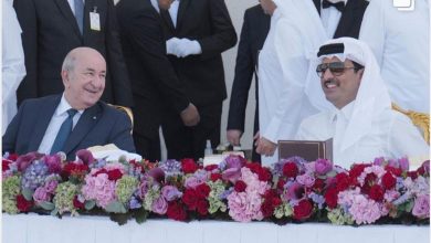 السيد عبد المجيد تبون رفقة أمير دولة قطر الشيخ تميم بن حامَد آل ثاني