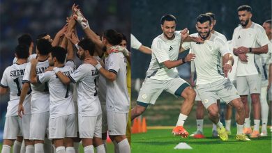 المنتخب الجزائري الرديف ونظيره العراقي