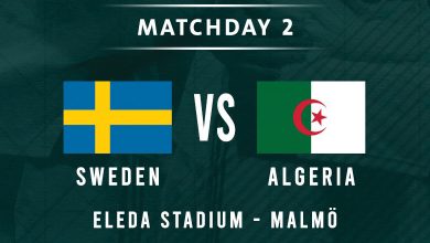 المنتخب السويدي vs المنتخب الوطني الجزائري 
