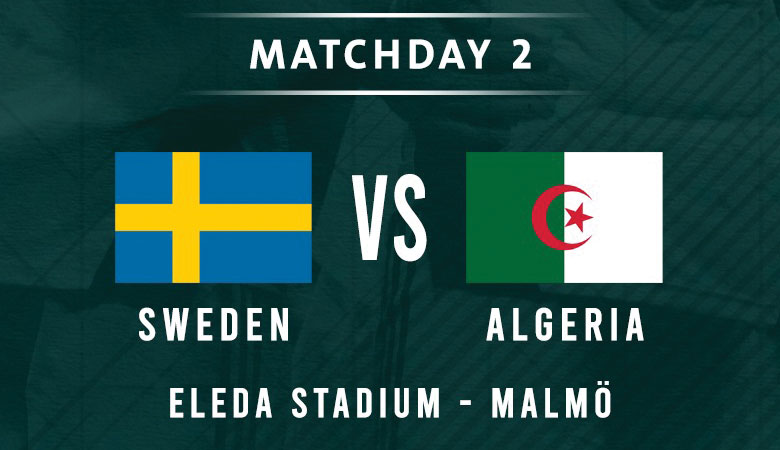 المنتخب السويدي vs المنتخب الوطني الجزائري 
