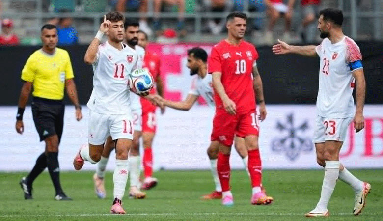المنتخب السويسري -المنتخب الأردني
