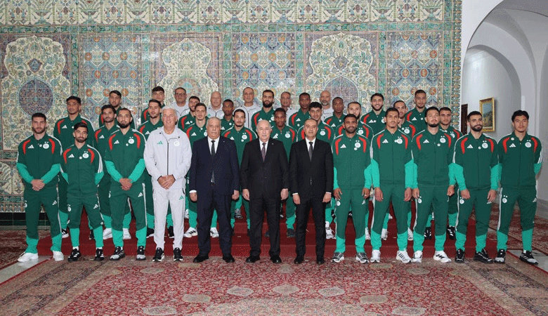 المنتخب الوطني لكرة القدم في ضيافة الرئيس تبون