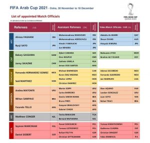 تحكيم كأس العرب 2021