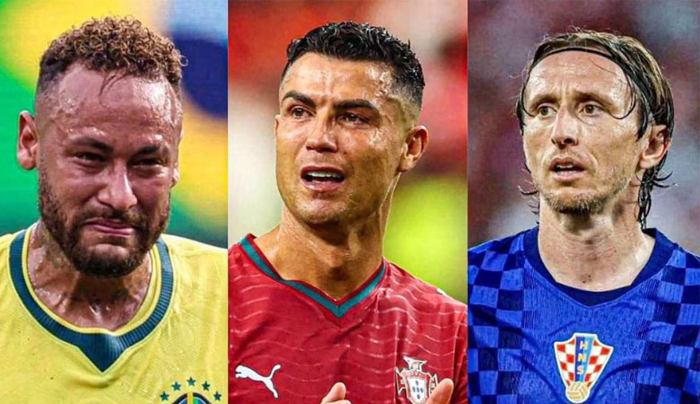 كريستيانو رونالدو ,لوكا مودريتش و نيمار
