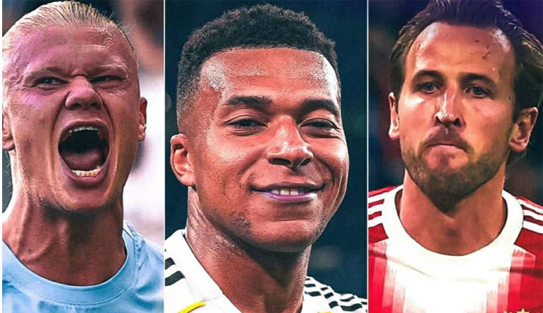 هالاند , مبابي و هاري كين